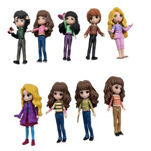 Harry Potter Wizarding World Mini Figures Lot Hermione Harry Ron Luna